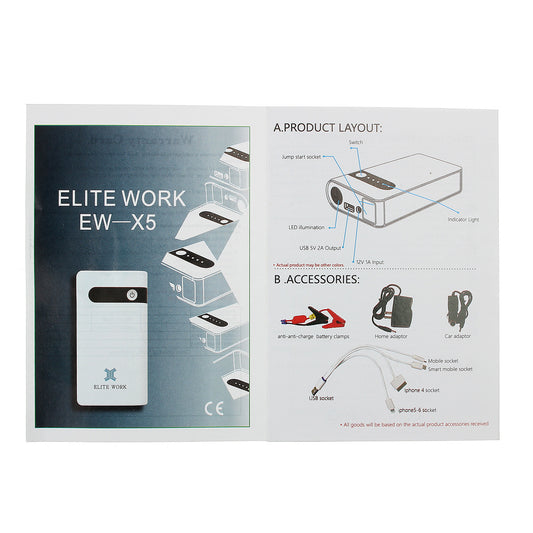 Car Starter Booster USB Jumper Box Mobile Power Battery Charger