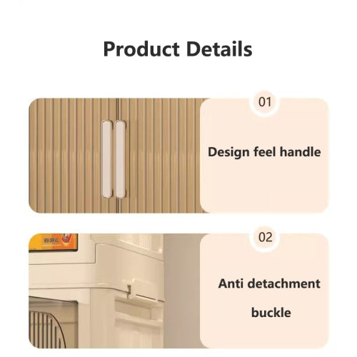 Collapsible Storage Bins With Magnetic Door Plastic Storage Cabinet With Wheels Closet Organizers And Storage Containers
