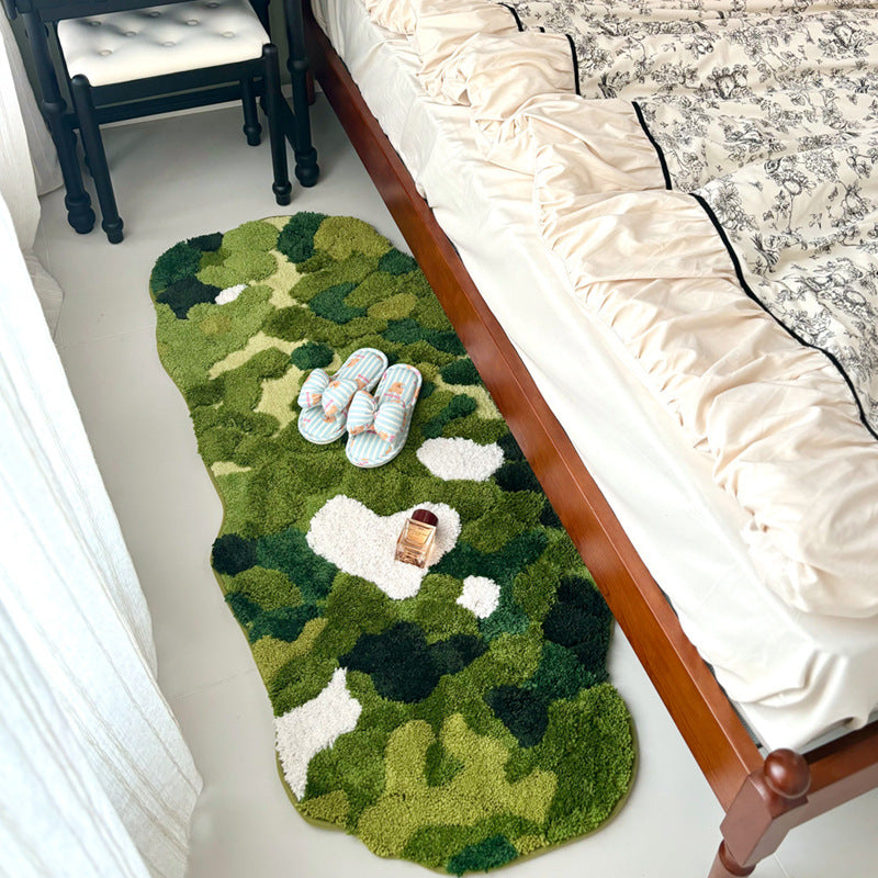 Mori Style Moss Carpet Bedroom Bedside Cushions