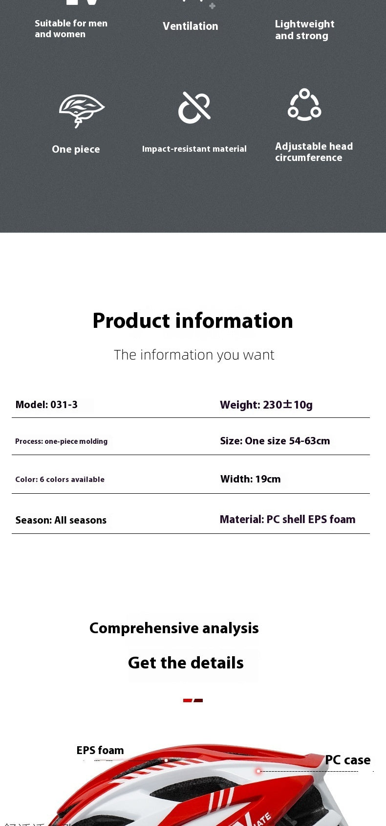 Plus Size Cycling Helmet