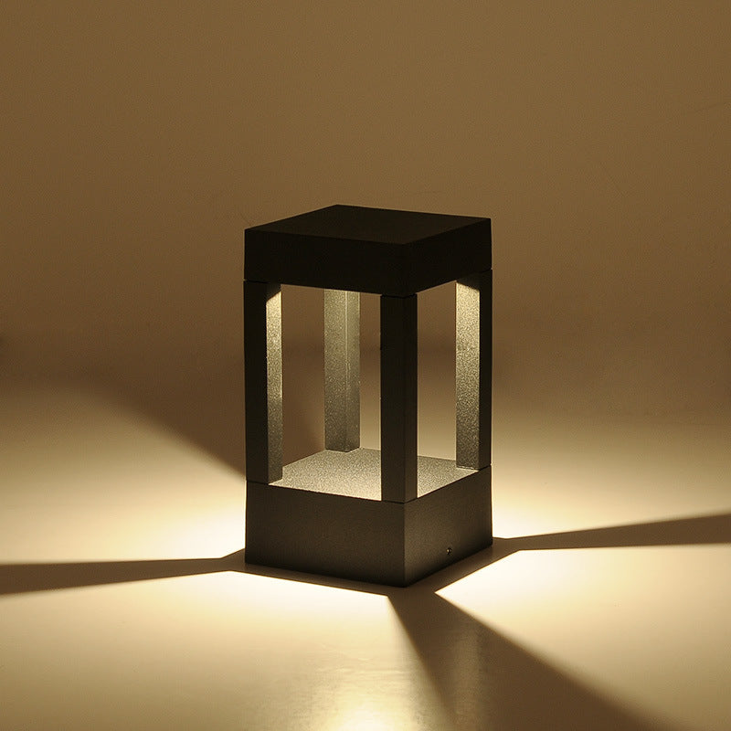 Square Outdoor Waterproof LED Lawn Lamp Courtyard Landscape Lamp