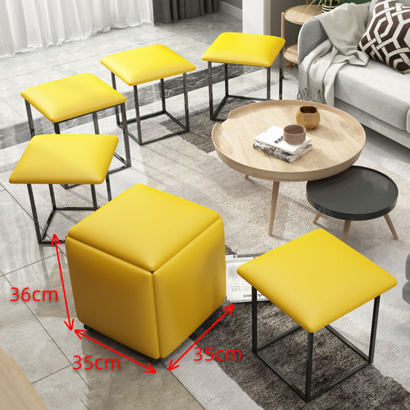 Rubik's Cube Low Stool Square And Round Household Small Apartment