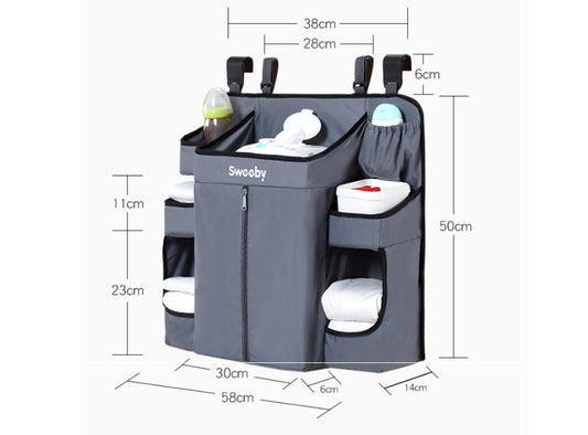 Household Baby Bedside Storage Hanging Bag