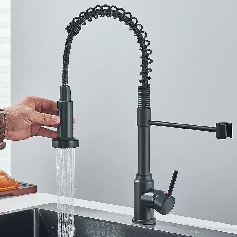 Kitchen Mixer Tap, Kitchen Faucet With Pull-Out Sprayer,Swivel Sink Tap.