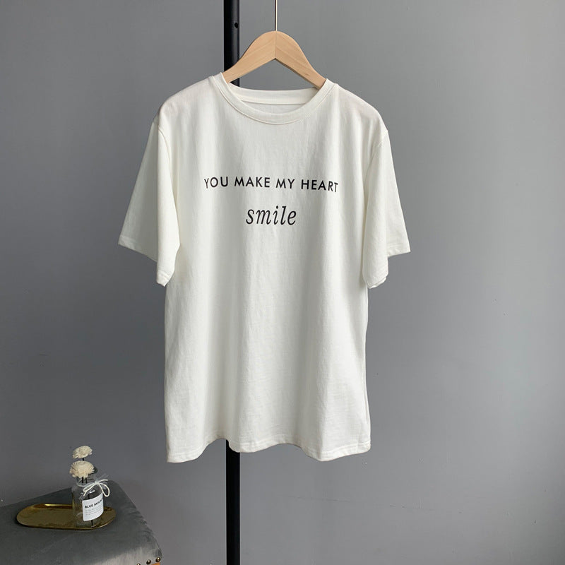 Letter printed T-shirt