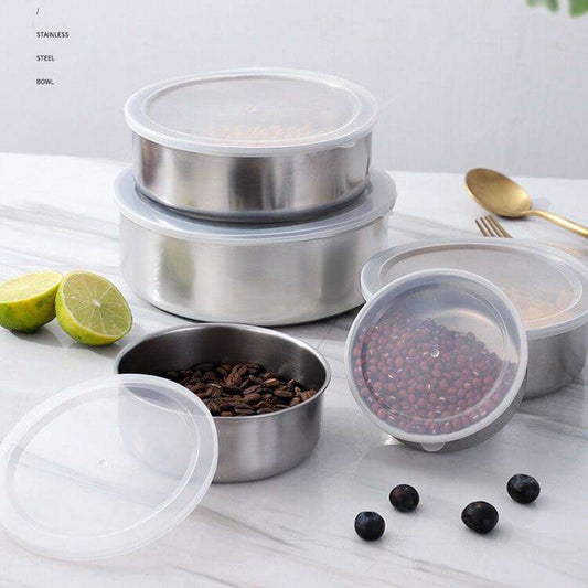 Sealed Stainless Steel Ice Bowl Color Korean Bento Box