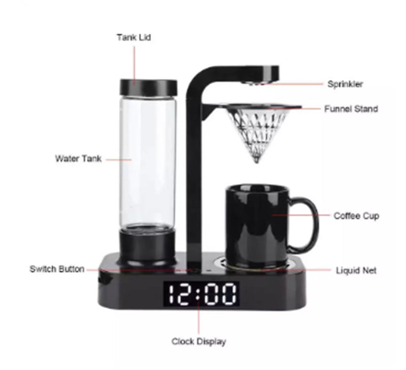 Home Coffee Machine Small Stainless Steel Mesh Automatic