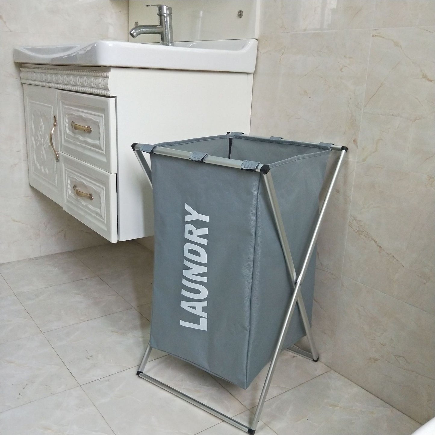 Simple Foldable Oxford Linen Hamper