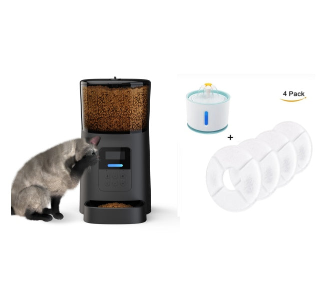 Automatic Pet Feeder Large-capacity Perspective Grain Bucket