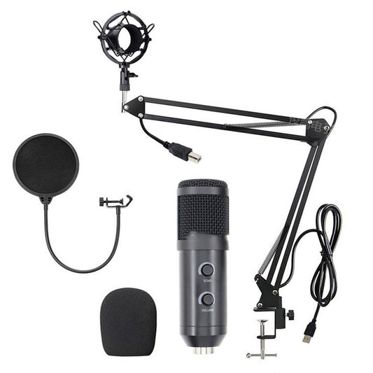Computer Karaoke Live Chat Recording Microphone USB Condenser Microphone Live Set Microphone