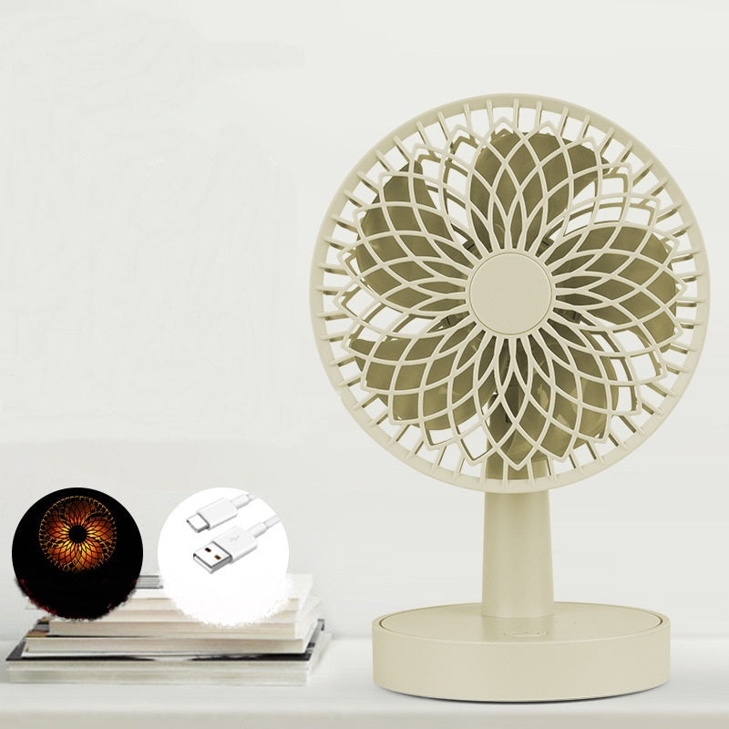New Style Shaking Head Desktop Charging Fan