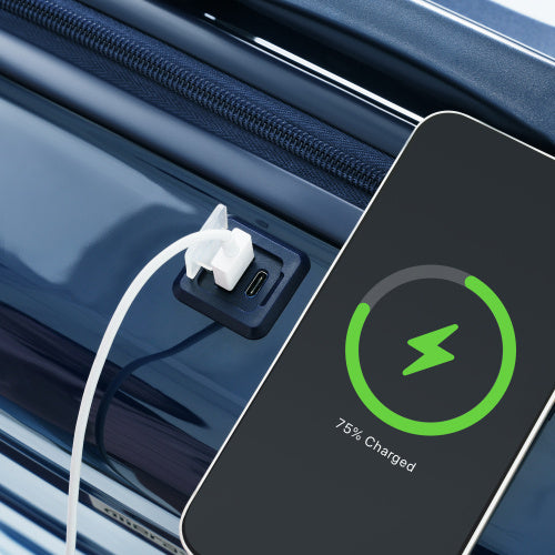 Maleta de 3 piezas de 20 pulgadas con puerto USB