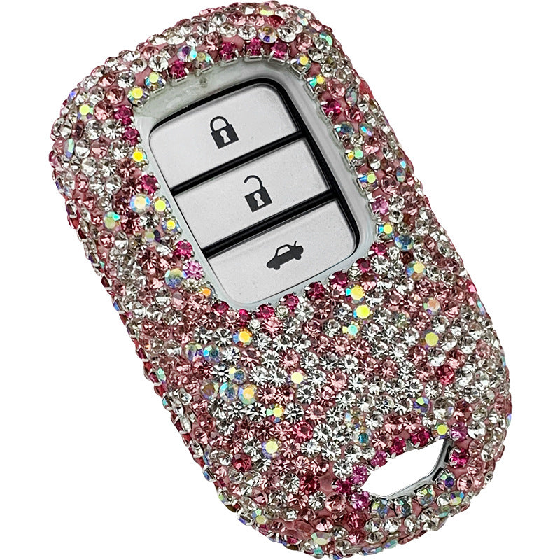 Applicable To Honda's Tenth Generation Civic Jade Accord Xrv Crown Road Crv Lingpai Haoying Car Key Case Shell Set Diamond Female