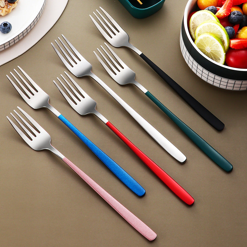 Stainless Steel Tableware Four-Piece Set Portable (Knife Fork Spoon Chopsticks)
