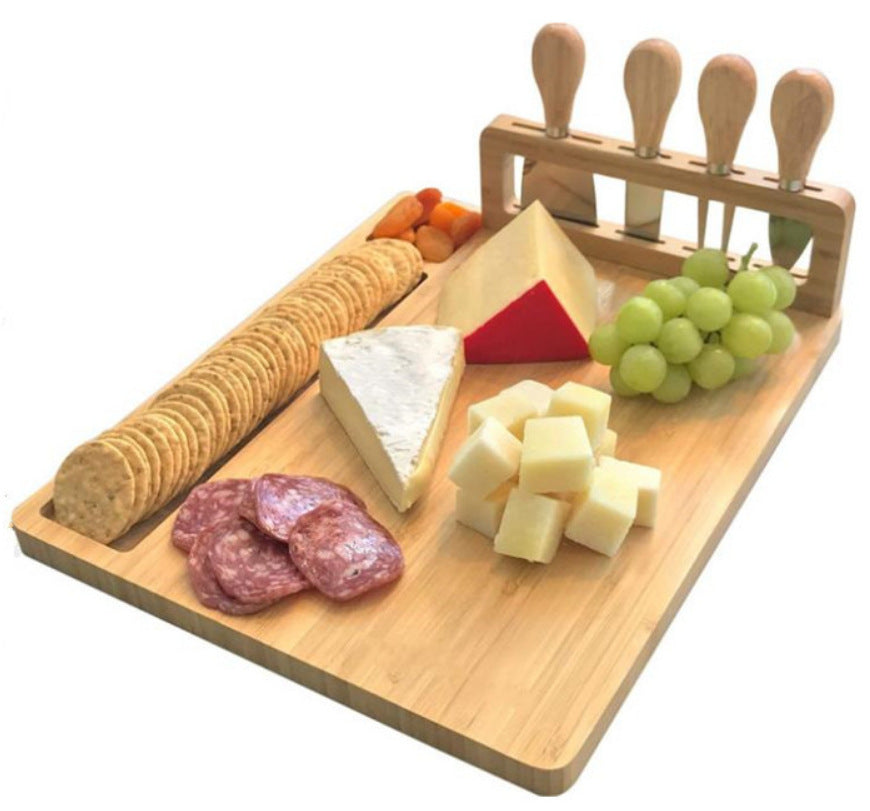 Bread Fruit Cutting Vegetable Butter Complementary Food Board Knife And Fork Four Cutting Board Set Cheese
