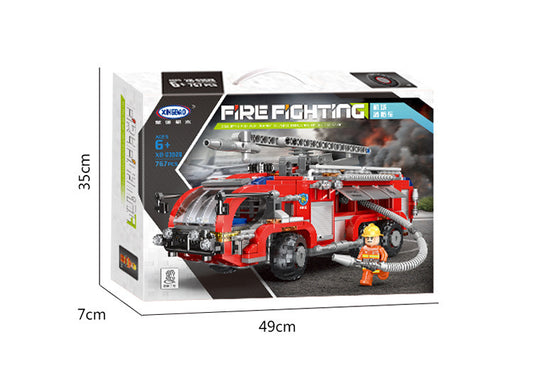 Fire Truck Assembling Building Blocks Toy