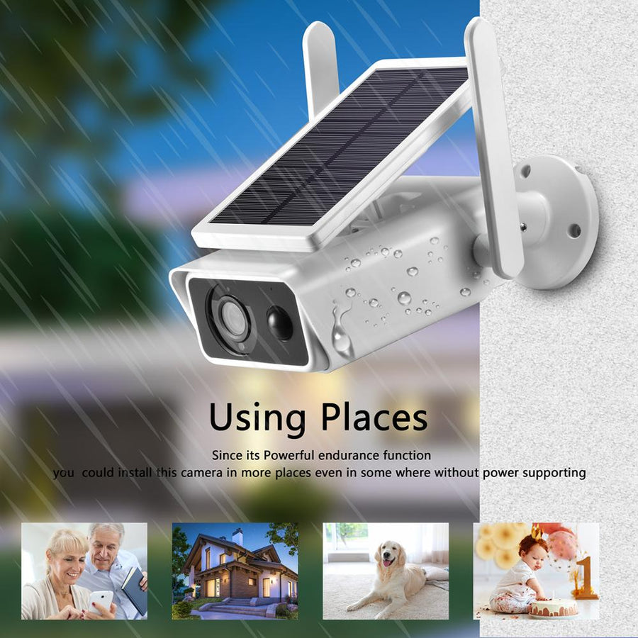 Solar Camera 1080P Waterproof Rainproof