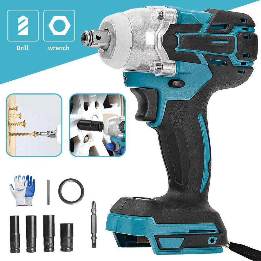 For 18V Cordless Impact Wrench, Brushless Screwdriver, Cordless Impact Wrench, Socket Wrench
