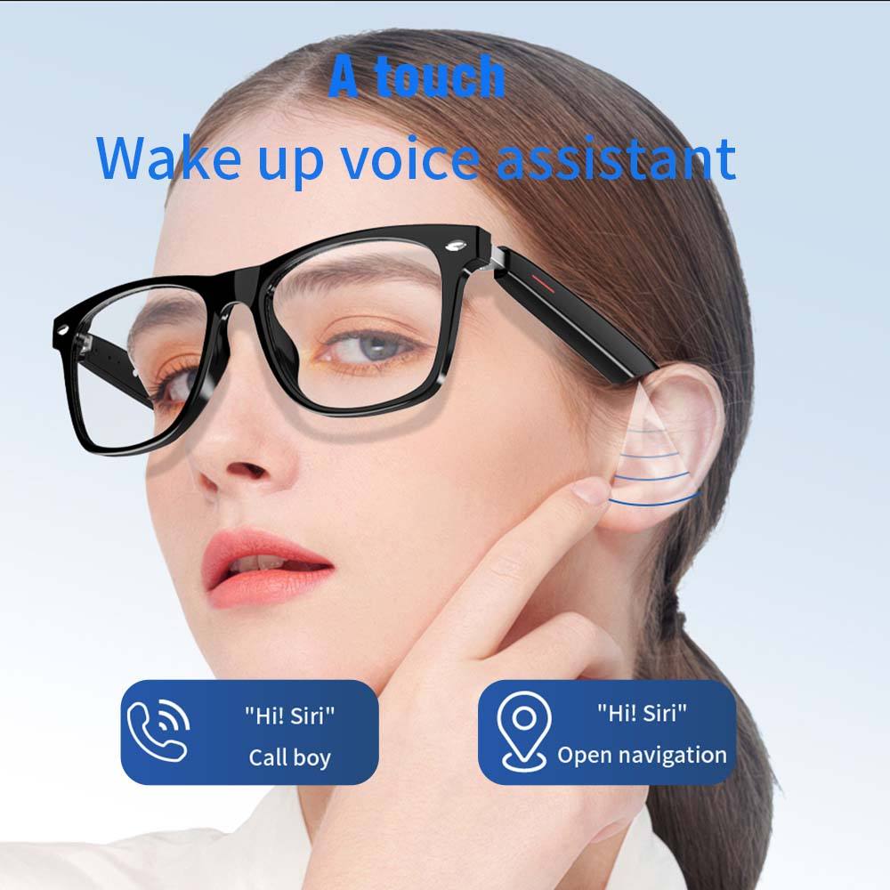 SENBONO E13 Smart Glasses Outdoor Smart Sport Hands-Free Call Music Headphone Anti-Blue Eyeglasses Wireless BT Voice Sunglasses