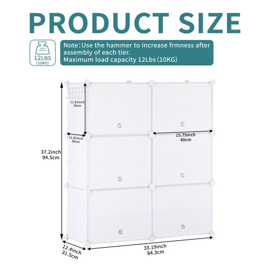 Shoe Rack Storage Cabinet, 8-layer Shoe Storage Cabinet With Door, Stackable And Detachable Shoe Storage Cabinet