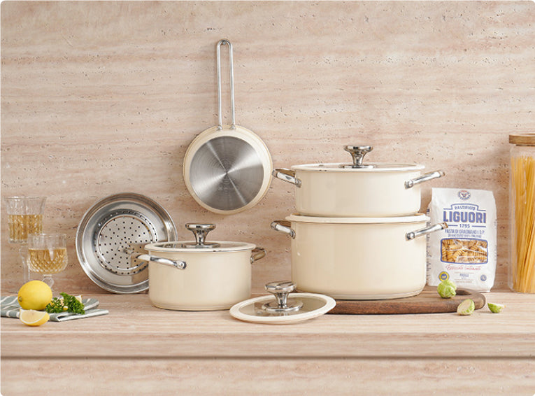 Stainless Steel 304 Double Bottom Pot Ceramic Paint Soup Pot