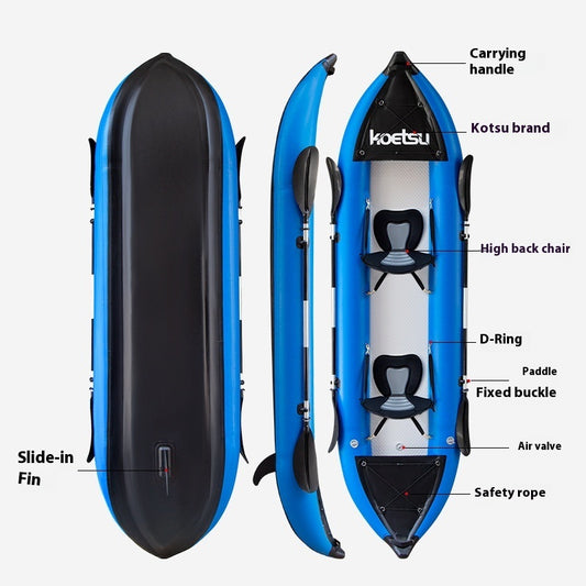 Single Double Canoe Rafting Rubber Raft