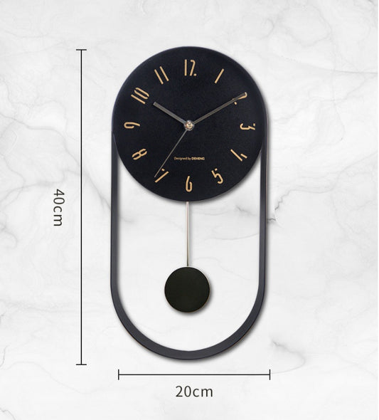 16 Inch Swing Living Room Wrought Iron Wall Clock