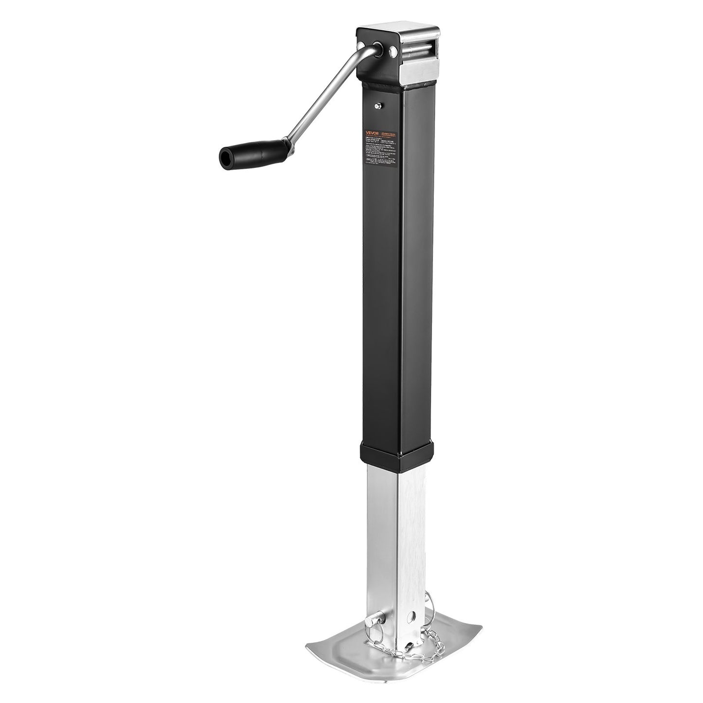 Trailer Jack Weld-on Pipe Mount Swivel Trailer Jack 8000 Lbs 15Travel