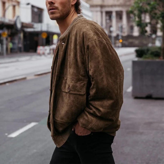 Wildledermantel für Herren