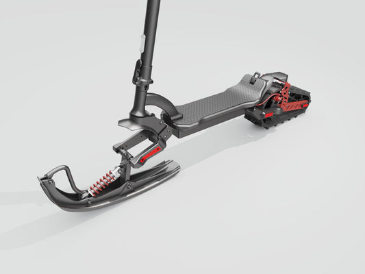 Youmota new Arrive the First 3-in-1 E-scooter Electric Snowmobile Snow EScooter/ Off Road Electric Scooter/Tracked EScooter (Grass)