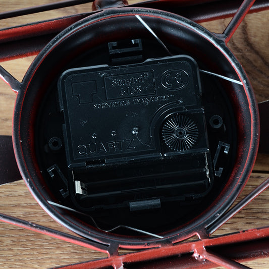 Vintage Wrought Iron Airplane Wall Decor Clock