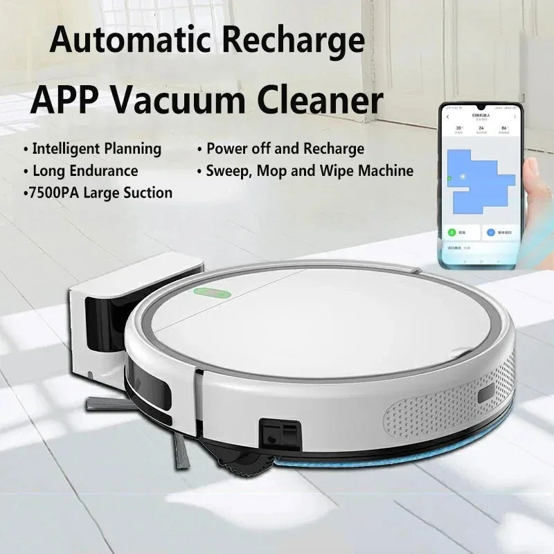 Scannen, Saugen und Ziehen einer Lazy Cleaning Machine