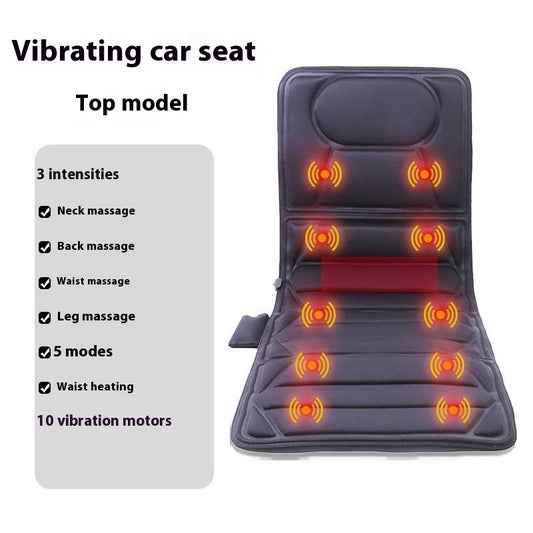 Cervical Vibration Massager Electric Bed Padded Shoulder Neck Waist Back Car Seat Cushion