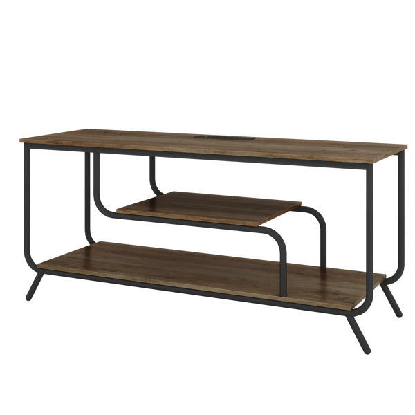 TV Cabinet With Power Socket And LED Lights