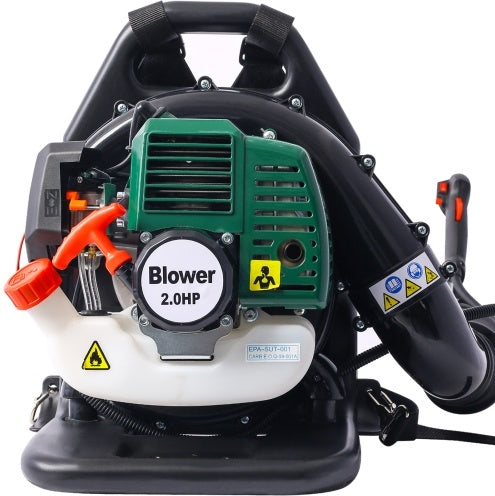 OSAKAPRO 52CC 2-Cycle Gas Backpack Leaf Blower With Extention Tube,green