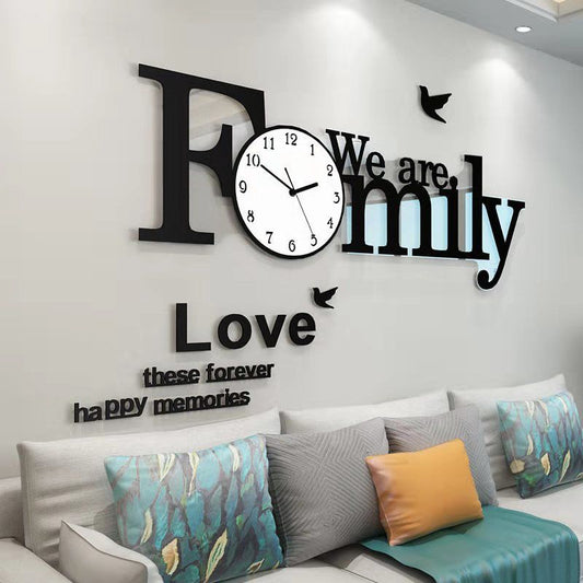 Nordic Style Fashion Creative Light Luxury Wall Clock Decoration