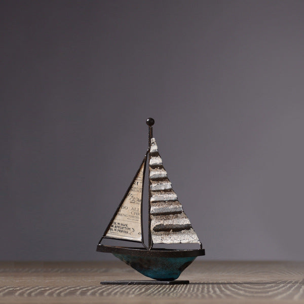 Smooth Sailing Sailing Model Office Decoration Living Room Entrance TV Cabinet