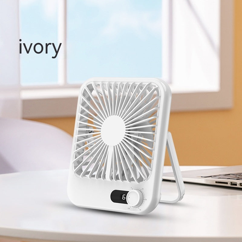 Mini-portable Fan Ultra-thin Desktop Office And Dormitory Mute Fan