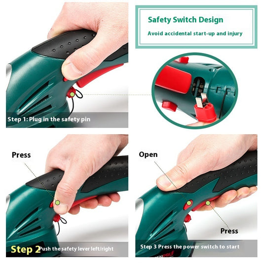 Pruning Shear Multifunctional Hedge Trimmer Electric Lawn Mower