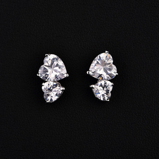 Headwear Set Two-Piece Accessories Necklace Earrings Zircon Jewelry