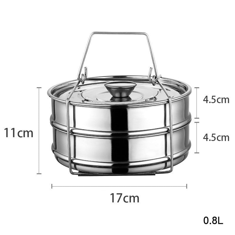 Food Grade 304 Stainless Steel Lunch Box Large Capacity Heating