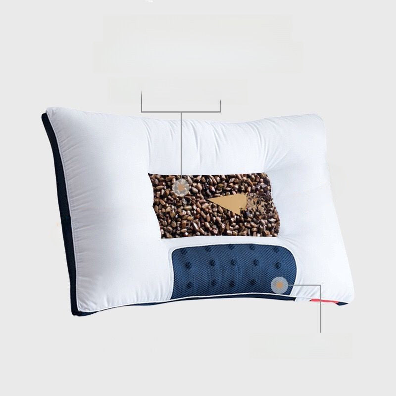 Pillow Wholesale Three-dimensional Magnet Cassia Seed Buckwheat Lavender Student Single Double Pillow Pillow Core Neck Pillow