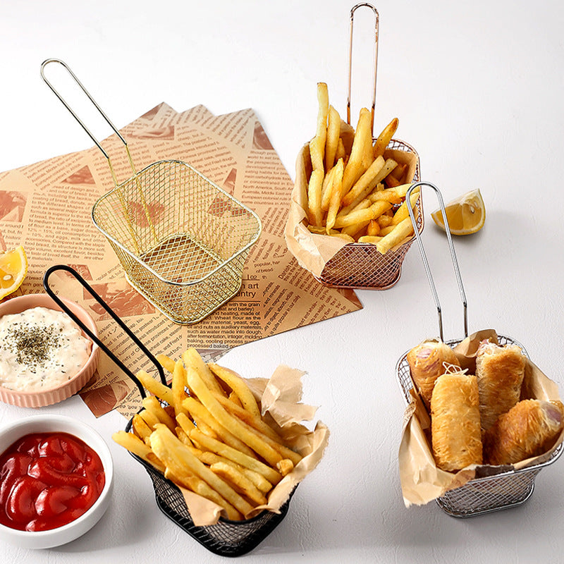 Stainless steel fries frying basket