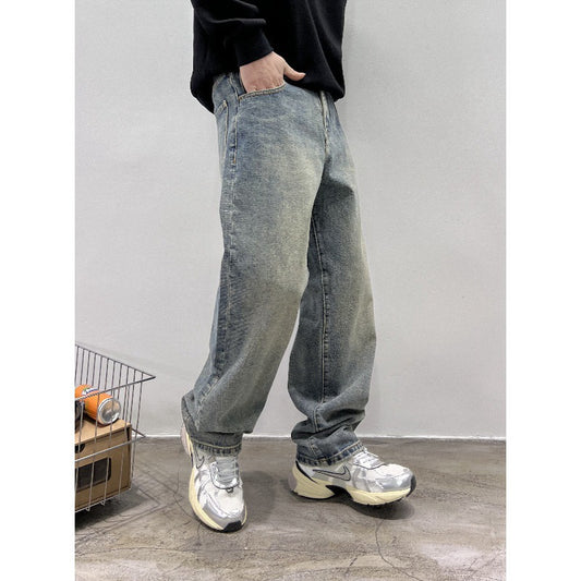 Jeans Men's Autumn New Loose Straight Leg Pants