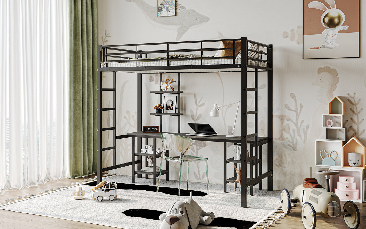 MDF Metal Bunk Bed