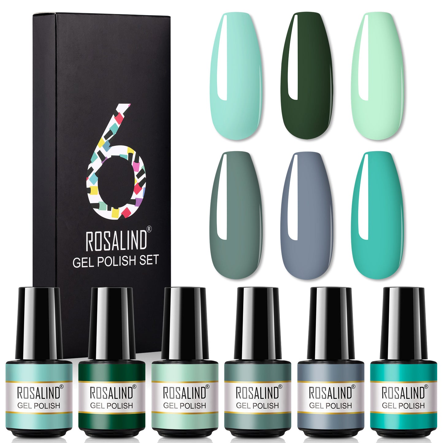 A Bottle Of One-color Fine Glitter Nail Polish Set Box Korean Nail Color Glue