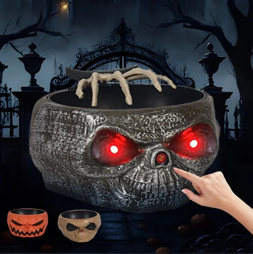 Cuenco de calavera de caramelo de Helloween