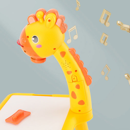 Mesa de dibujo con proyector