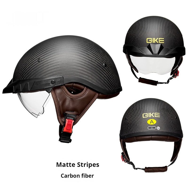 3C Carbon Fiber Half Helmet Motorcycle Helmet