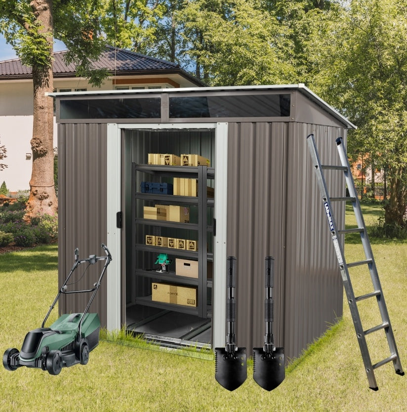 6ft X 5ft Outdoor Metal Storage Transparent Plate